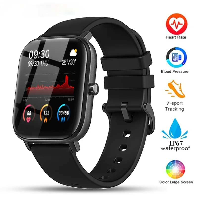 

P8 Smart Watch Men Women IP67 Waterproof Fitness Tracker Sport Heart Rate Monitor Full Touch Smartwatch for Amazfit Gts Xiaomi