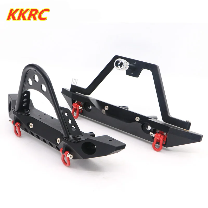 Металлический передний и задний бампер для 1:10 RC Crawler Автомобильная защита SCX10 TRX4 II
