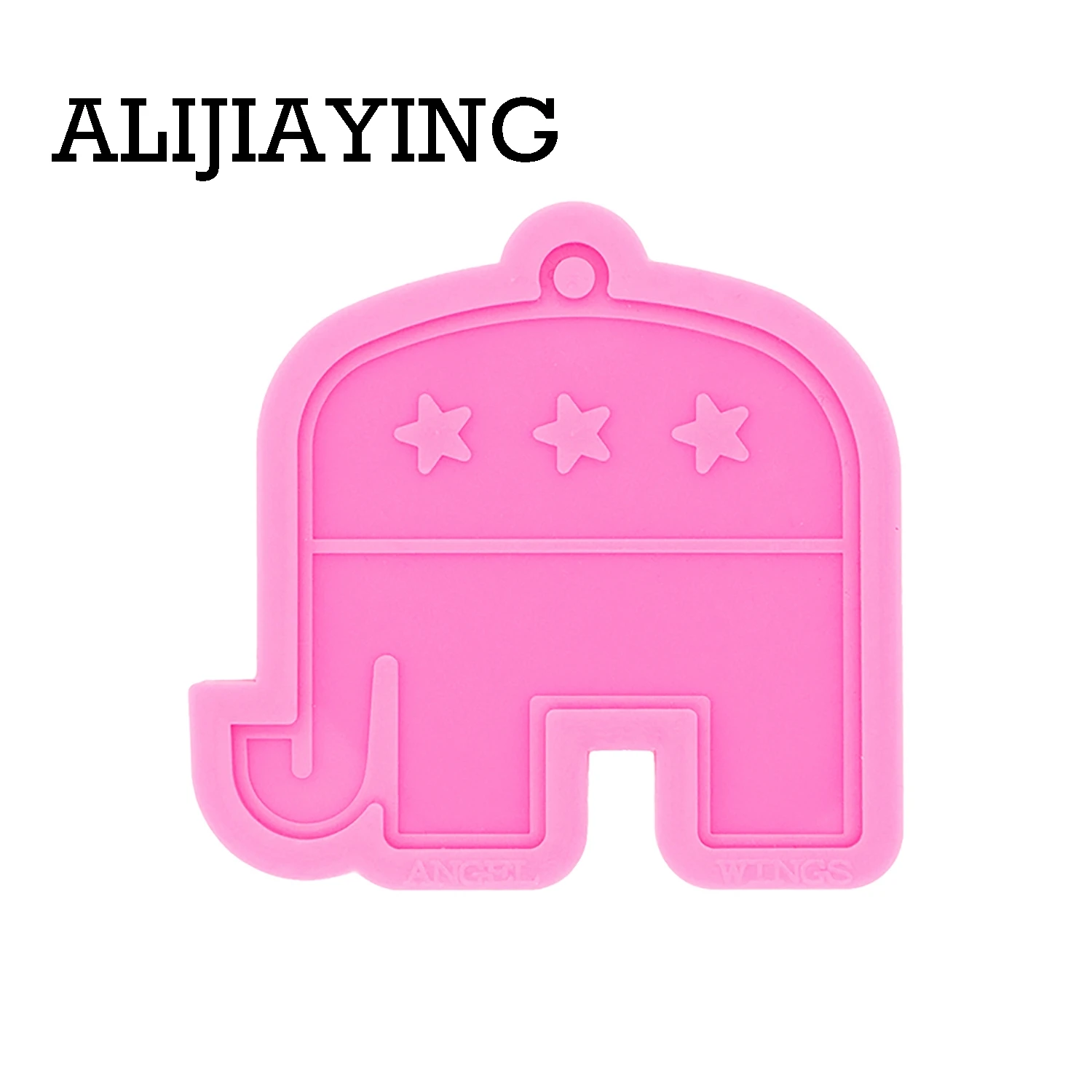 DY0390 Глянцевая демократов Ослик брелок пресс форм Республиканский Слон