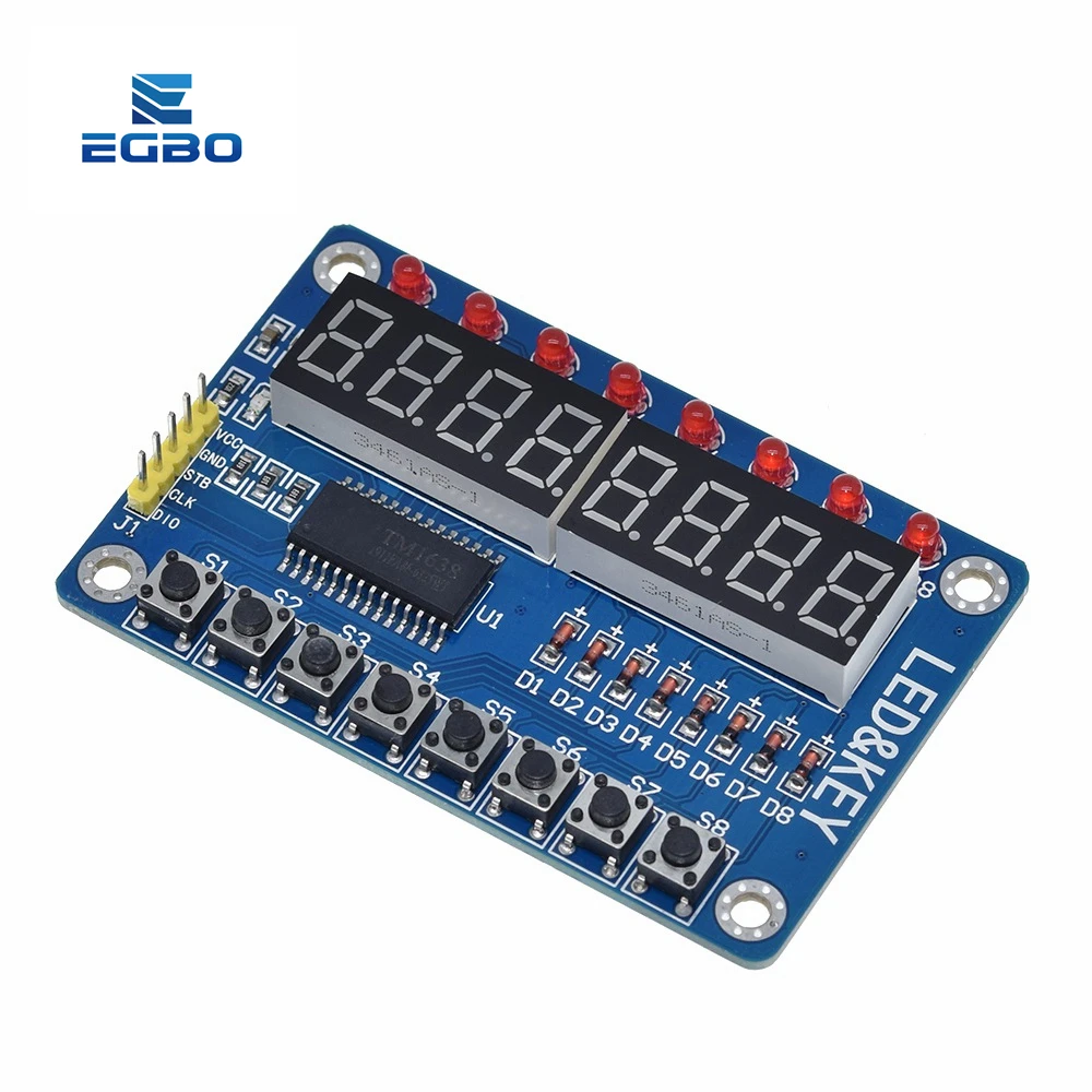 Модуль EGBO TM1638 для AVR Arduino светодиодный модуль с 8 бит 1 шт. | Электронные компоненты