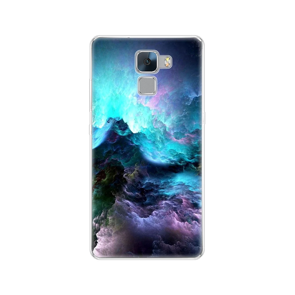 Чехол для Huawei Honor 7 чехол из мягкого ТПУ силикона телефона Coqa защитный с принтом