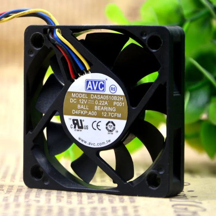 

Brand new original DASA0510B2H 5010 5 cm 12V 0.22A 4 line PWM temperature control quiet cooling fan