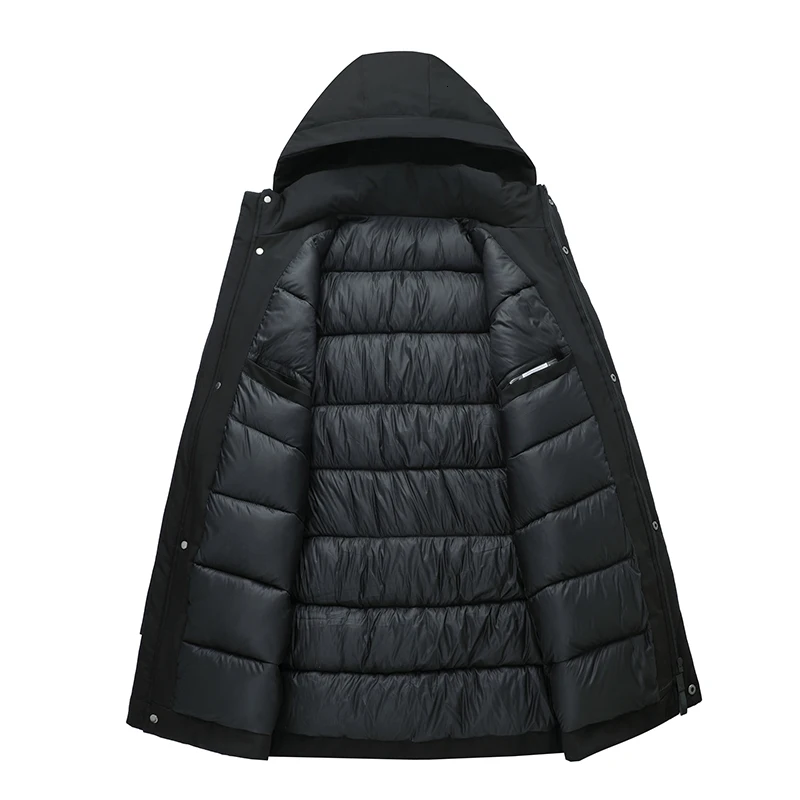 Winter Jacket Men Long Parka Thicken Warm Coats Fashion Hooded Casaco Masculino Casual Outwear Clothes J642 | Мужская одежда