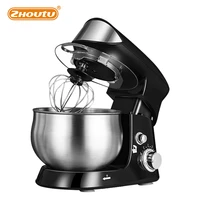 zhoutu planetary mixerstand mixer with stainless steel bowl electric food mixer kitchen appliances dough food processor machine