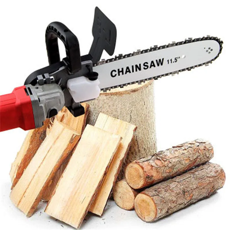 Logging Saw Chainsaw 220V Wood Chain AC Home DIY Electric Small Multifunctional Woodworking Angle Grinder Modification | Инструменты