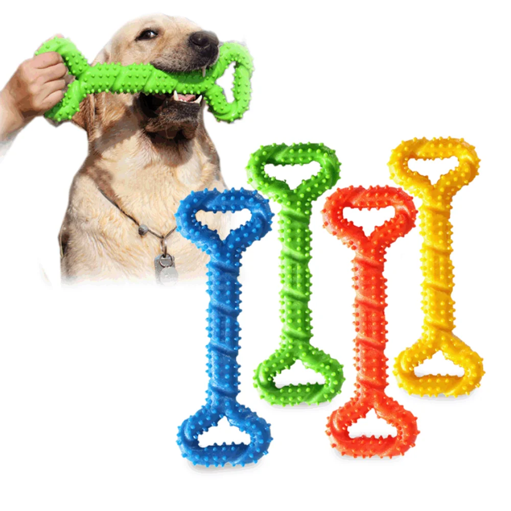

Safe Big Tooth Cleaning Toothbrush Pet Toys For Medium Large Dogs Durable Interactive Dog Chew Toys Bone with Convex Design