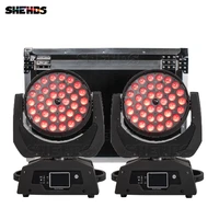 shehds new led wash zoom 36x18w36x12w rgbwauv moving head lighting with flight case for dj disco party stage lighting