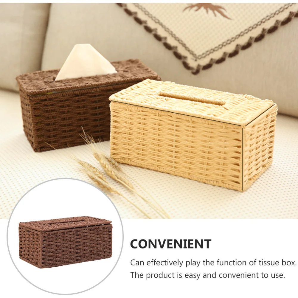 1шт. Шикарный удобный элегантный контейнер для бумажных салфеток для хранения в офисе или дома.
