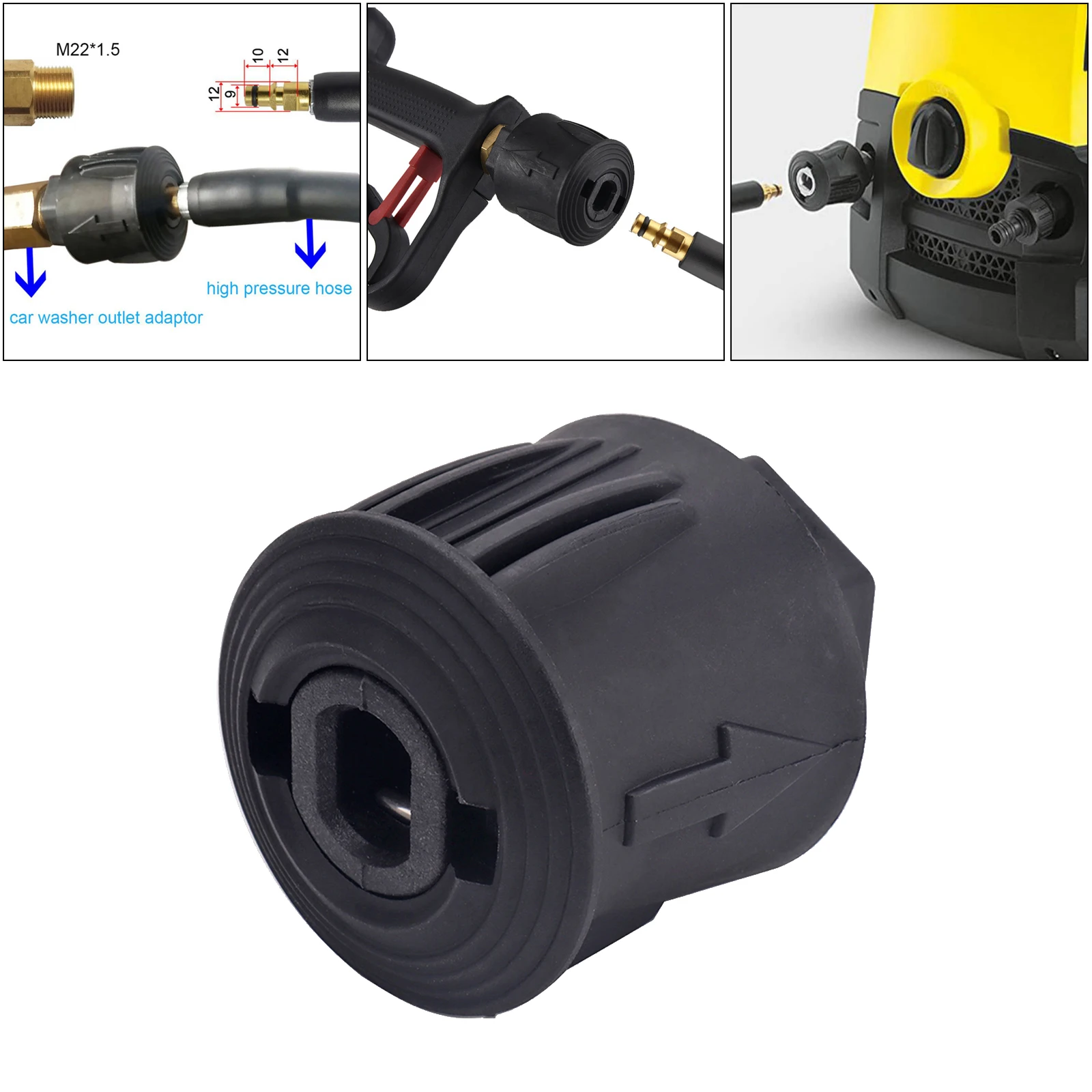 

Pressure Washer Hose Connector Converter M22 for Karche r K Replacement