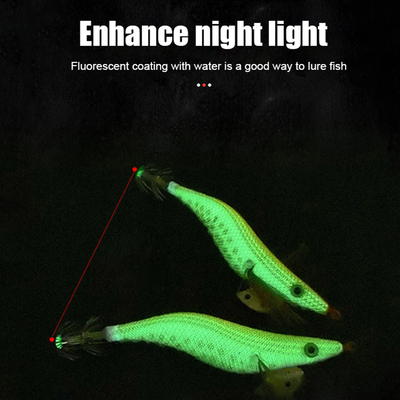 

10pcs Artificial Fishing Lure Squid Hook Jigs Octopus Shrimp Luminous Artificial Bait With Double Layer Hooks Fishing Tackle