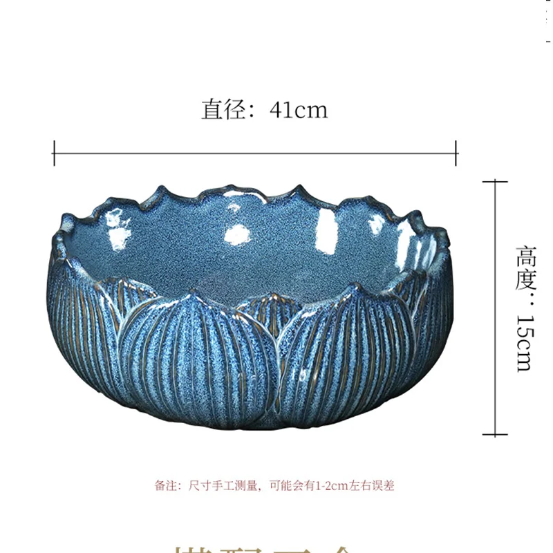 Керамические раковины с лотосом античная раковина дзэн над прилавком в