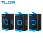 TELESIN 2 упаковки 1750 мАч аккумулятор для телефона 10 с аккумуляторной коробкой для GoPro 9 10 Черные Аксессуары для экшн-камеры