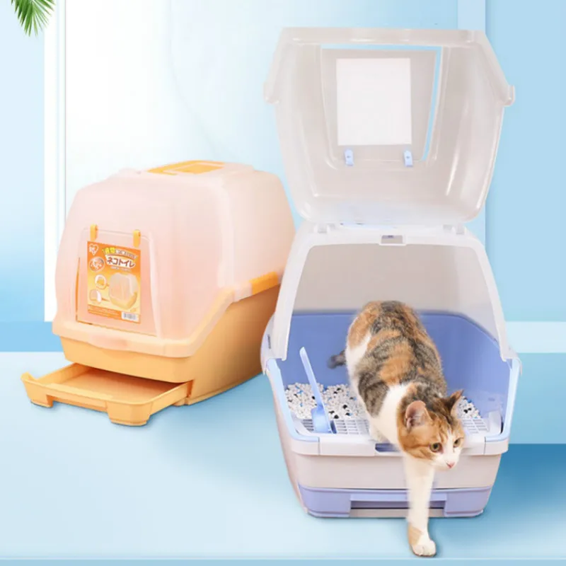 

Double-layer litter box fully enclosed cat toilet cat nest anti-splash extra large pet supplies