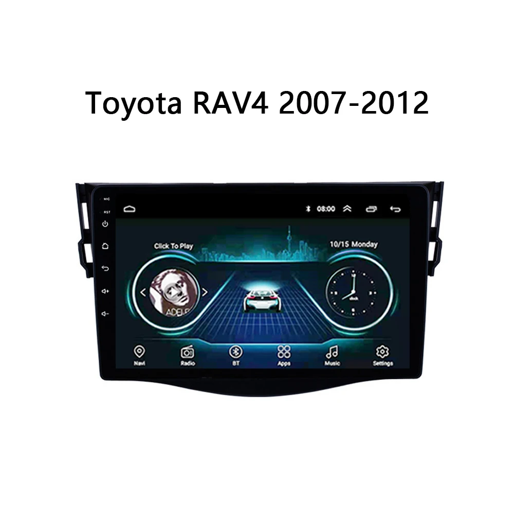 Автомагнитола для Toyota RAV4 RAV 4 2007 2012 мультимедийная система 2.5D экран DVD GPS поддержка
