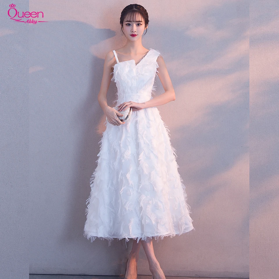 Платья для выпускного вечера вечерние платья белые трапециевидные с открытой