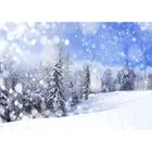 Виниловый фон для фотосъемки с изображением снежинок и яркой елки, фон для детской портретной фотосъемки