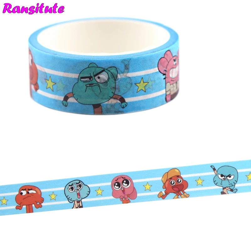 Милая мультяшная клейкая лента ranlocte R709 с рисунком из мультфильма наклейка