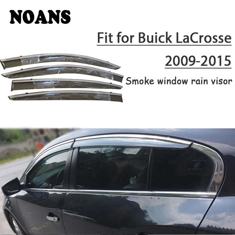 

NOANS 4pcs stickers For Buick LaCrosse 2018 2017 2016 2015-2009 Car Styling Accessories Windows Sun Rain Visor Door Shield Trim