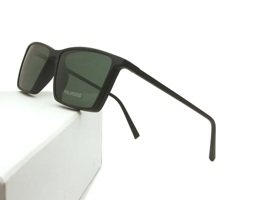 eyewear green Сверхлегкие TR90 магнитные солнцезащитные очки мужские Поляризованные прикрепляемые солнцезащитные очки для мужчин и женщин UV400 высокого качества Квадратные оттенки - Lenses Color: eyewear green