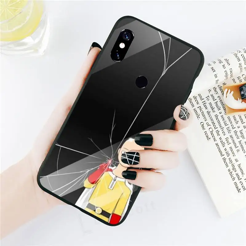 

Anime One Punch Man Phone Case black For Xiaomi Redmi mi note 7 8t 9 9t 9s 8 10 10t 11 pro lite K20 max 3