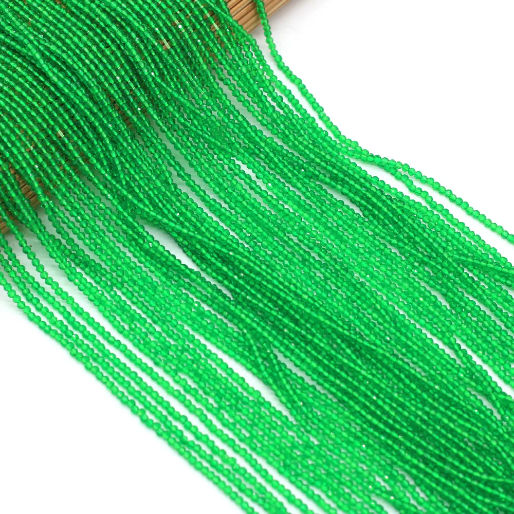 

2mm Medium Green Labradorite Spinel Beads Women's Neck Chain Beads for DIY Making Jewelry Accessories Necklaces High JewelryGift