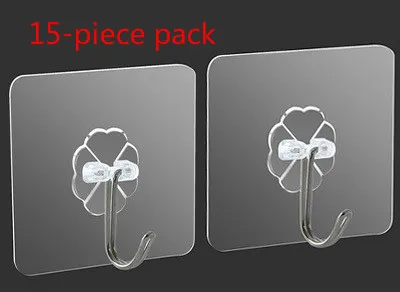 10 шт. крепкие прозрачные самоклеющиеся вешалки для дверей присоска присоски