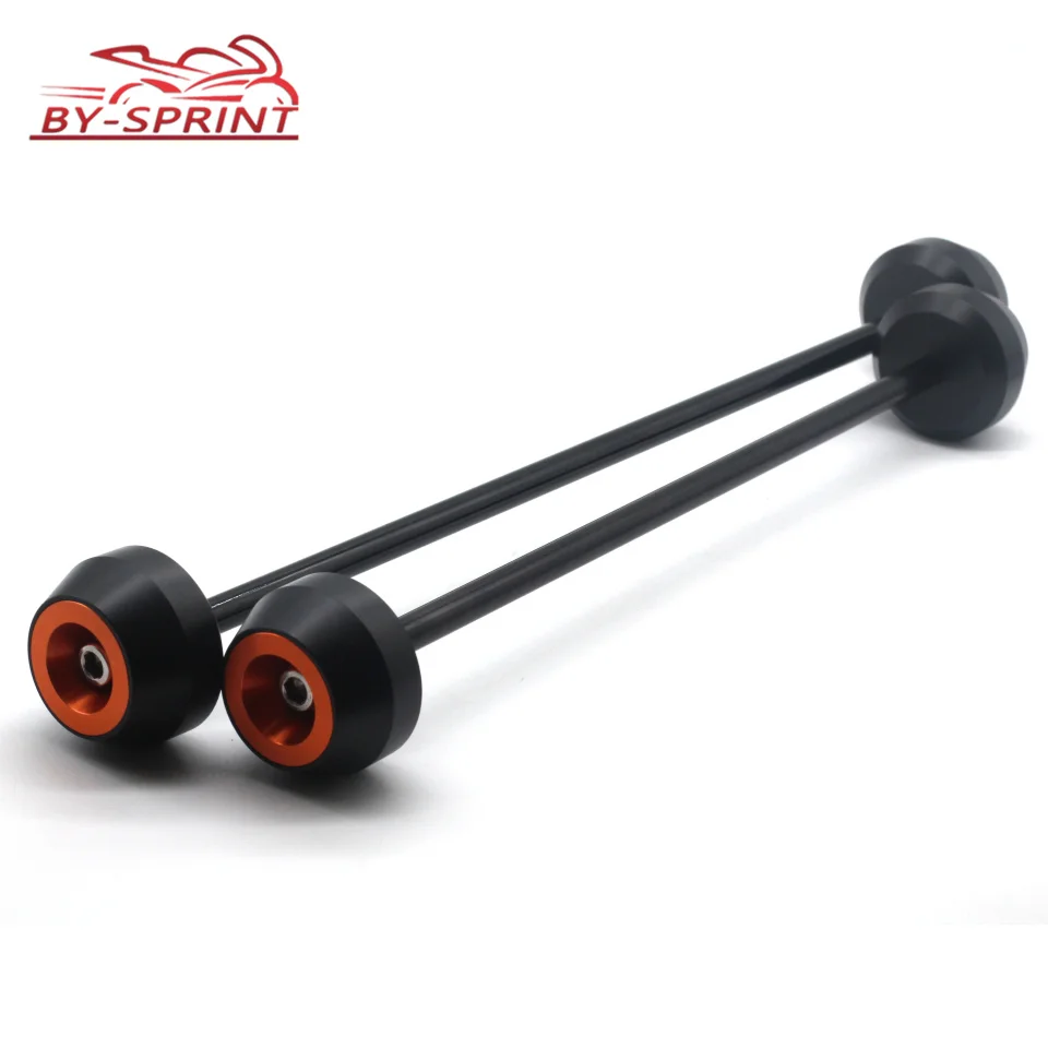 1 pair orange Для YAMAHA MT-07 FZ-07 MT 07 FZ07 MT07 FZ-07 мотоцикл передняя и задняя ось вилка колеса протектор крушение Ползунки крышка Pad - Цвет: 1 pair orange