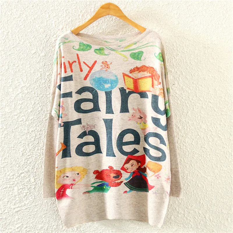 Женский вязаный свитер с рукавами летучая мышь | Женская одежда