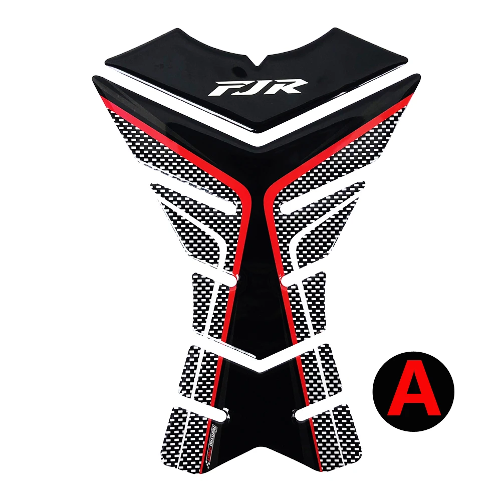 For Yamaha FJR 1300 Tankpad FJR1300/A/AS ABS 3D Carbon-look Motorcycle Tank Pad Protector Decal | Decals & Stickers