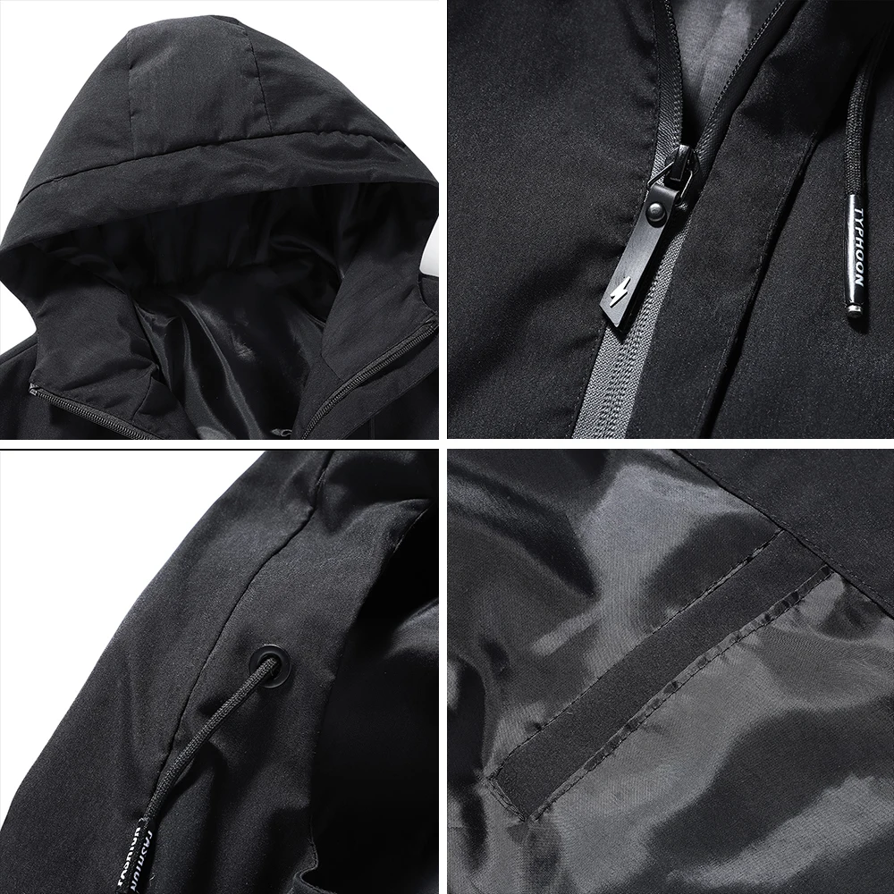 

Men Hooded Jackets 2021 Spring Autumn Casual Windbreaker Men Basic Jackets Coats Zipper Lightweight Slim Fit Pilot Jackets