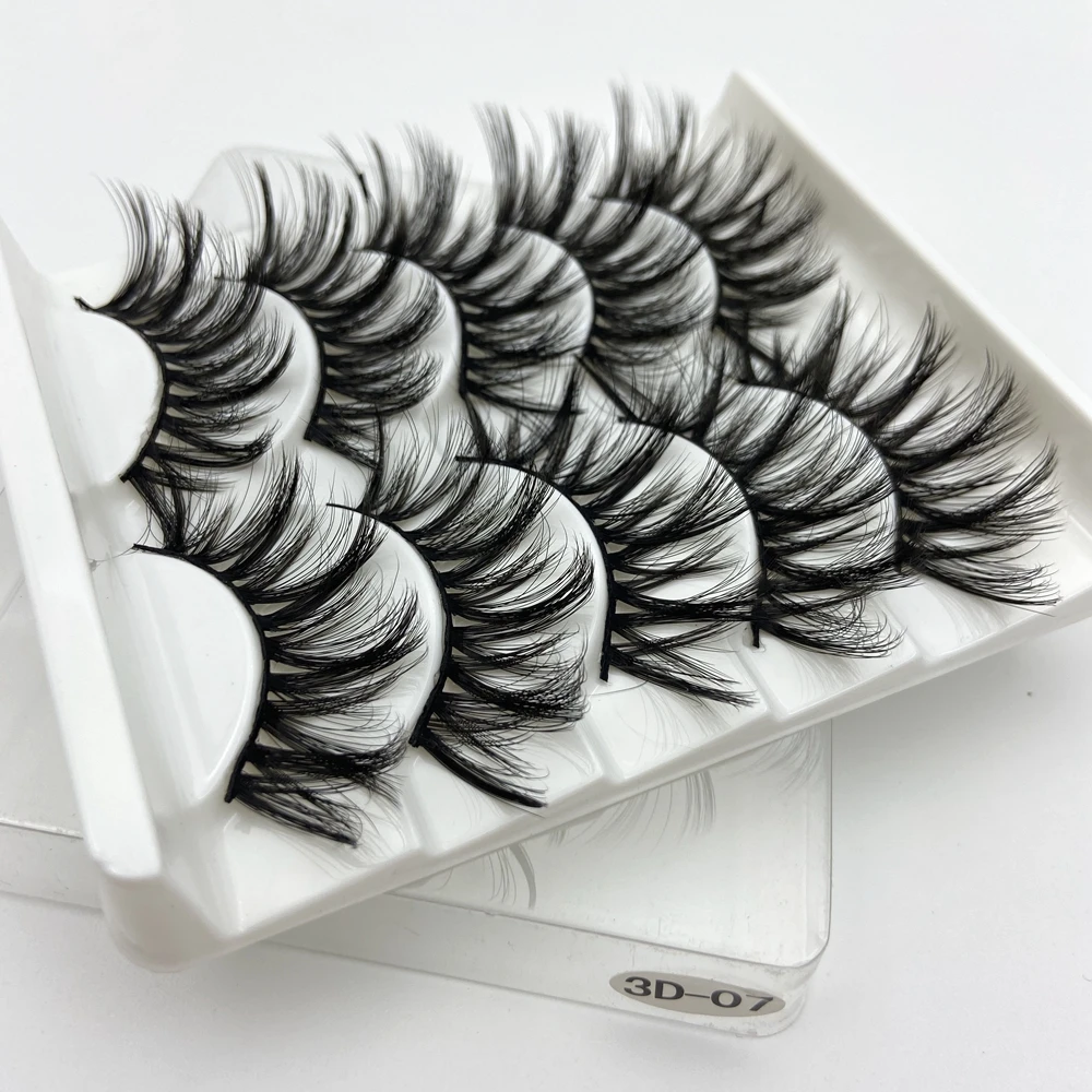 Buzzme искусственный мех партия из 5 пар 3d норковые накладные ресницы оптовая