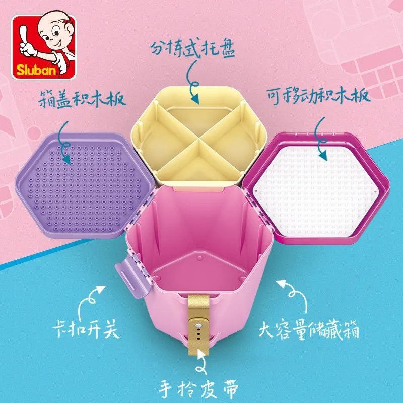 

Building Blocks Companion Box City DIY Designer Creative Bricks Bulk Sets Kits Friends Storage Box Educational Toys for Children