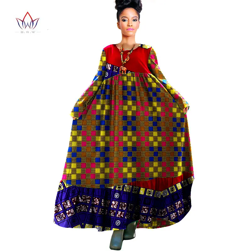 Brw в африканском стиле Одежда традиционная базенская Riche осеннее платье Boho style Robe Femme Макси платье женские Платья Туника Платья WY931 - Цвет: 17