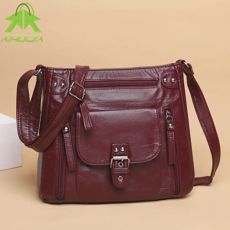 Модная повседневная сумка для женщин вместительная дамская сумочка на плечо в