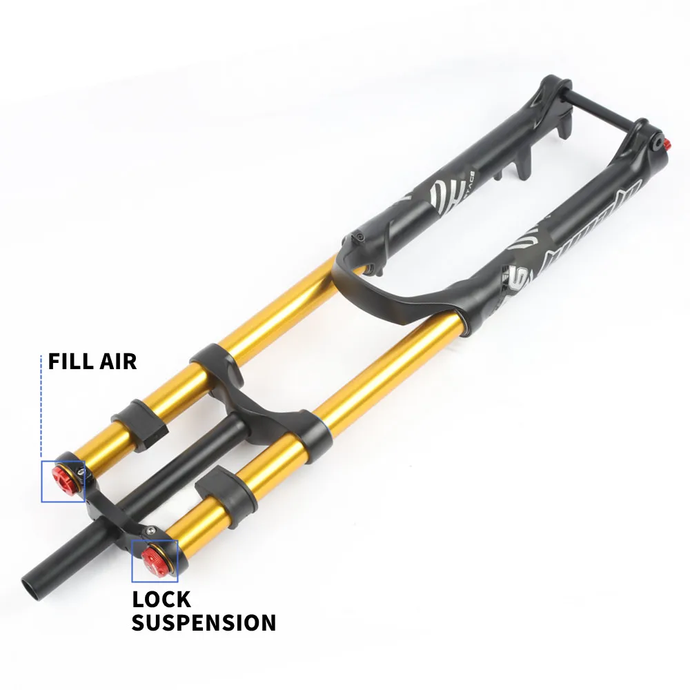 MTB Boost Fork Mountain Bike DH AM Suspension Air Resilience Rebound Adjustment 27.5 29ER 110*15MM Dual Crown 36MM | Спорт и