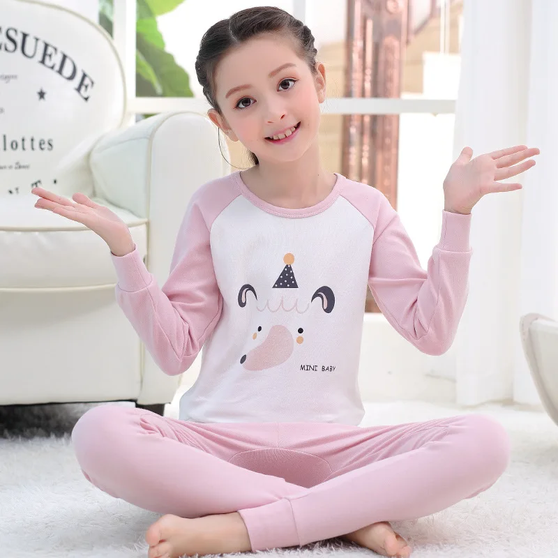 

Boys Girls Sleepwear Winter Cotton Pajamas Sets Children Homewear for Boy Pyjamas Kids Nightwear 4-18Y Teenage Pijamas Clothes