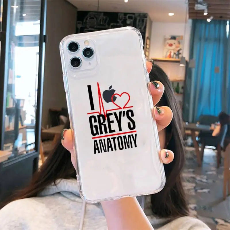 

Greys Anatomy you are my person Phone Case Transparent for iPhone 6 7 8 11 12 s mini pro X XS XR MAX Plus cover funda shell