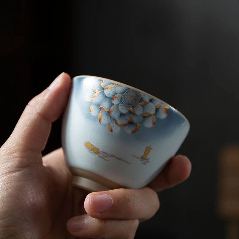 

National Chao Tianqing Ruihe tea cup creative tea ceremony appliance, sample tea cup Kung Fu tea cup host cup household tea cup