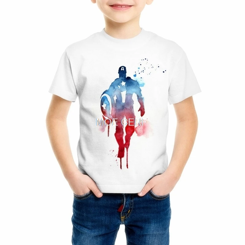 Детские футболки с изображением американского Супермена футболка объемным