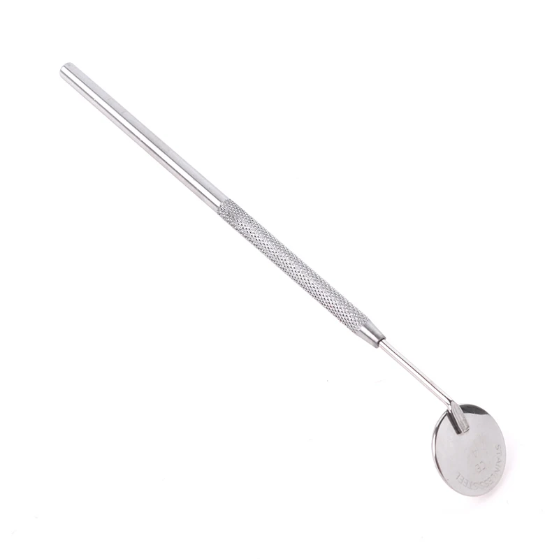 

1Pcs Dental Mirror # 5 Stainless Steel Oral Care Octagonal Handle instrument