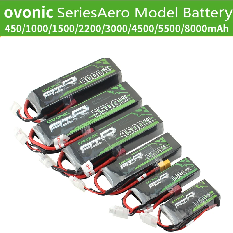 Ovonic авиационная модель 50C 2S 3S 4S 6S аккумулятор 1500 2200 4500 5500 8000 мАч литиевая