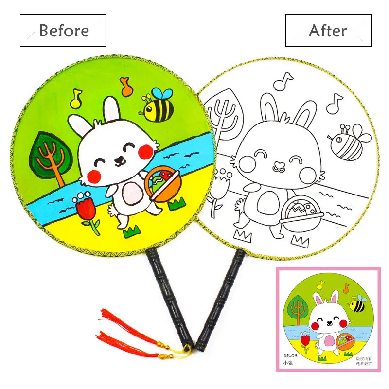 Круглый веер ручной работы для детей сделай сам пустой картина дворец детский