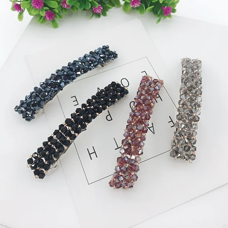 Женские заколки для волос со стразами Элегантные Заколки в Корейском стиле