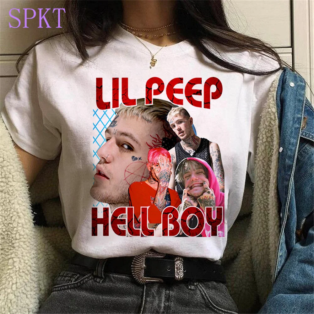

Fashion Tops streetwear Hip Hop harajuku casual Tees Lil Peep printing t shirt women gothic punk oversized women/men's T-Shirts