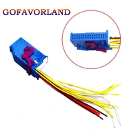1j0972977 1j0972977d wire harness plug adapter socket connector blue 32 pin for audi a4 a6 q5 for vw bora jetta passat