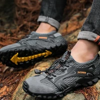 men outdoor breathable mesh hiking sports aqua boots swimming quick dry sneakers trekking climbing wading trail water shoes