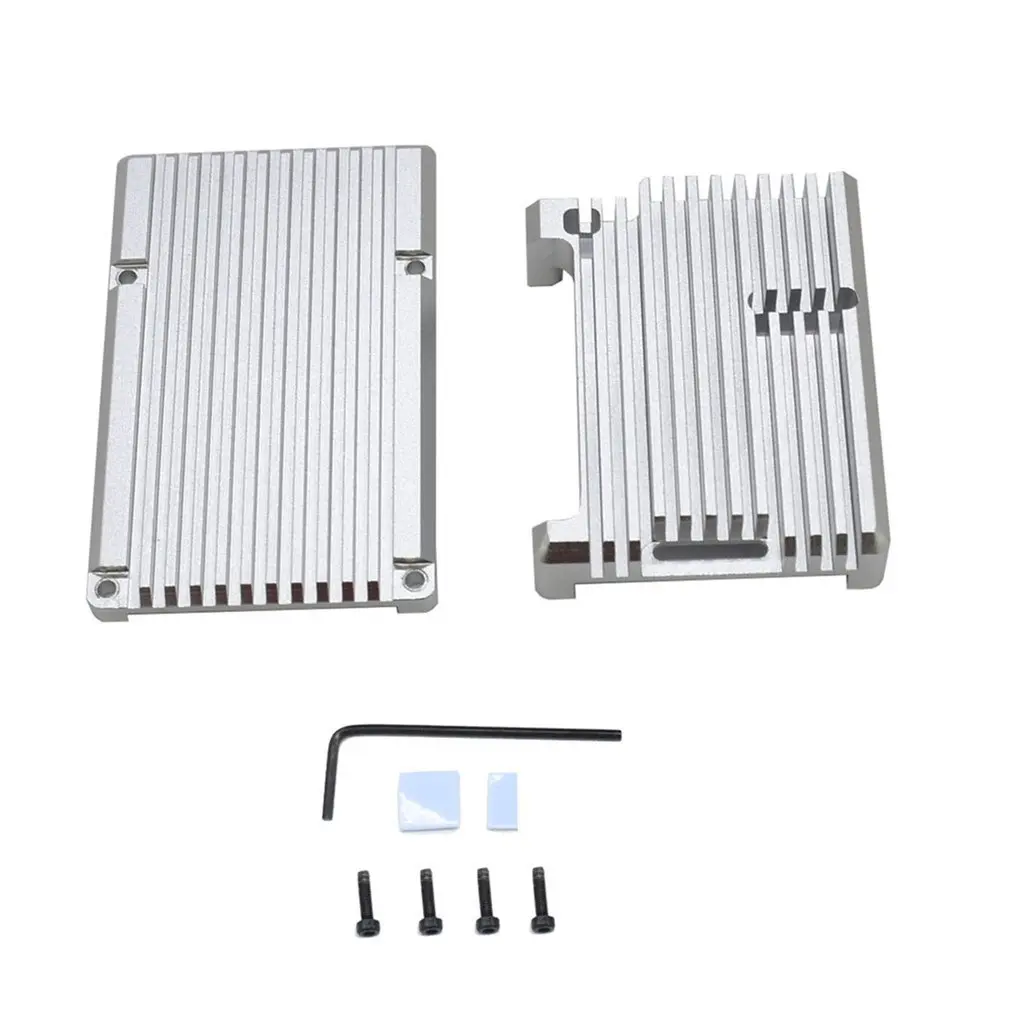 

Aluminum Heatsink Case Rapid Heat Dissipation Cooling Shell For Raspberry Pi 4 No Cooling Fan Metal Case