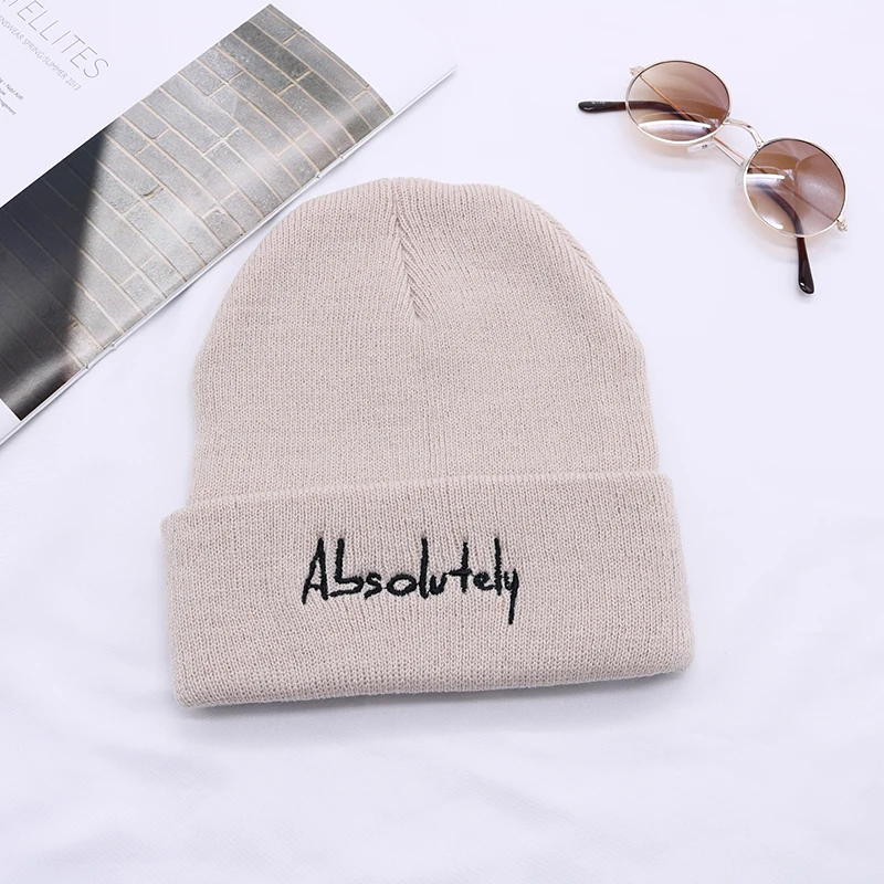 Модная зимняя шапка с надписью ab утолщенная вязаная для женщин и мужчин Уличная