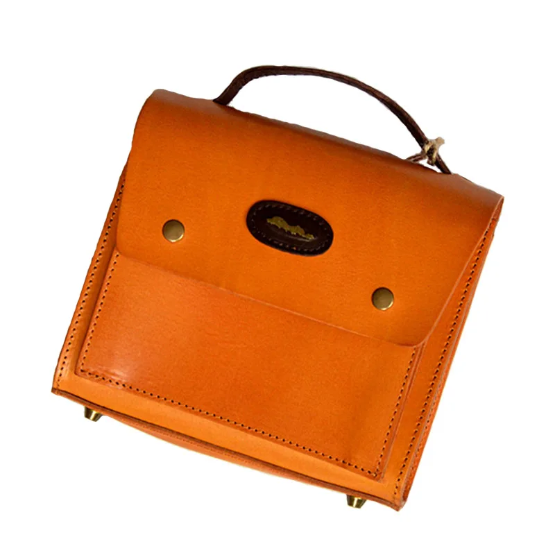 Женская сумка ручной работы из натуральной воловьей кожи саквояж на плечо в