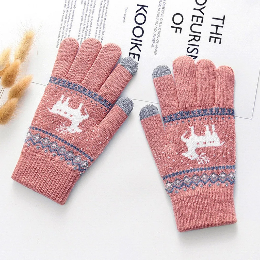 Очень теплые флисовые перчатки Рождественские Зимние для женщин и мужчин